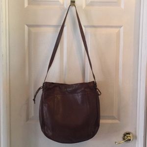 Bottega Veneta large brown leather shoulder bag purse WOW!!!